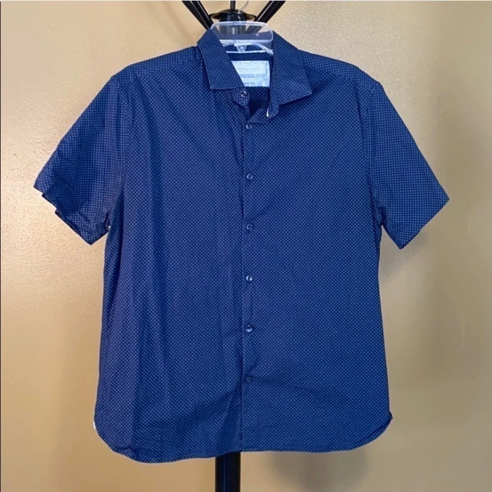 Denim & Flower short sleeve button down, slim fit